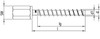 Alternate product image of HECO 7.5 x 60 Screw Anchors Concrete Thread Silver Zinc Steel SW-13.