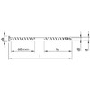 Alternate product image of HECO 8 x 300 Countersunk Head Double Thread Silver Zinc Steel HD-40.