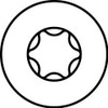 Alternate product image of HECO 4 x 35 Raised Countersunk Head Full Thread A2 Stainless Steel HD-20.