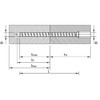 Alternate product image of HECO 10 x 130 Screw Anchors Concrete Thread Silver Zinc Steel T-45.