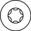 Alternate product image of HECO 4.5 x 40 Raised Countersunk Head Full Thread A2 Stainless Steel HD-20.