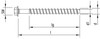 Alternate product image of HECO 6 x 60 Screw Anchors Concrete Thread Silver Zinc Steel SW-8.