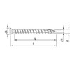 Alternate product image of HECO 5 x 60 Cladding Raised Countersunk Head Full Thread A2 Stainless Steel HD-20.