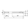 Alternate product image of HECO 5 x 80 Decking Raised Countersunk Head Double Thread A2 Stainless Steel HD-20.