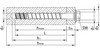 Alternate product image of HECO 7.5 x 75 Screw Anchors Concrete Thread Phosphated Tip A4 Stainless Steel SW-10.