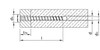 Alternate product image of HECO 7.5 x 35 Pan Head Screw Anchor Concrete Thread Silver Zinc Steel T-30.