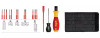 With 2 handles, 9 slimBits, adapter and setting tool in a practical and robust folding bag