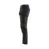 BLAKLADER 1990 Craftsman Regular Fit Trouser Black / Black (Men) in Stretch CORDURA Denim with Holster Pockets and Kneepad Pockets – alternate side view; Holster Pockets true, Features CORDURA® reinforced tool pockets; CORDURA® stretch reinforced kn…