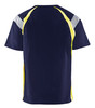 BLAKLADER Polyester Navy Blue  T-Shirt  for Carpenters that have UV Protection Reflective Tape  available in Australia and New Zealand