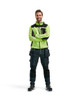 BLAKLADER Polyester High Vis Yellow  Hoodie  for Electricians that have Full Zip  available in Australia and New Zealand