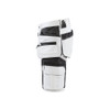 BLAKLADER 1088 Painters Short White / Dark Grey (Men) in 4-Way Stretch Polyamide Double Weave with Holster Pockets – alternate side view; Holster Pockets true, Kneepad Pockets false