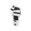 BLAKLADER 1088 Painters Slim Fit Short White / Dark Grey (Men) in 4-Way Stretch Polyamide Double Weave with Holster Pockets (4-way stretch; Extra wide tool pockets; Reinforced pockets; Reflective details) – side view; Holster Pockets true, Kneepad P…