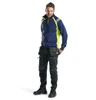BLAKLADER Pullover  3432  with  for BLAKLADER Pullover  | 3432 Mens Navy Blue / High Vis Yellow 1/4 Zip Collared Pullover in Reflective Tape Cotton that have 1/4 Zip  available in Australia and New Zealand
