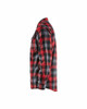 BLAKLADER Cotton Red  Shirt  for Carpenters, made from soft brushed cotton, this loose-fit shirt features practical pockets, ideal for work and casual outings.