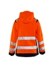 BLAKLADER Jacket | 4904 Womens High Vis Orange /Navy Blue Jacket Waterproof with Reflective Tape in Polyester