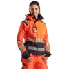 BLAKLADER Jacket | 4904 Womens High Vis Orange /Navy Blue Jacket Waterproof with Reflective Tape in Polyester