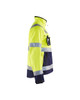 BLAKLADER Jacket | 4900 Mens High Vis Yellow /Navy Blue Jacket with Reflective Tape in Softshell