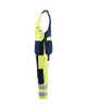 BLAKLADER 2653 Hi-Vis Yellow / Navy Blue Hi-Vis PolyCotton Satin Unisex Sleeveless Overall with Holster Pockets