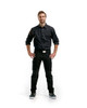 BLAKLADER Cotton Black  Shirt  for Carpenters that have Long Sleeve, this shirt is perfect for work and casual settings.