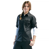 The BLAKLADER 3208 Women's Black Long Sleeve Twill Shirt is designed with a tailored women's cut for a flattering fit.