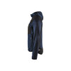BLAKLADER 4930 Craftsman Jacket Dark Navy / Black (Men) in Knitted Polyester – alternate side view; Holster Pockets false, Features Softshell reinforcements; Comfy, brushed inner; Extended back