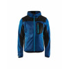 BLAKLADER 4930 Craftsman Jacket Navy / Navy (Men) in Knitted Polyester – product display image; Holster Pockets false, Features Softshell reinforcements; Comfy, brushed inner; Extended back