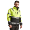 BLAKLADER Jacket | 4900 Mens High Vis Yellow /Black Jacket with Reflective Tape in Softshell