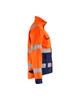 BLAKLADER Jacket | 4903 Womens High Vis Orange /Navy Blue Shell Jacket with Full Zip Reflective Tape in Polyester