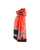 BLAKLADER Jacket | 4904 Womens High Vis Red /Black Jacket Waterproof with Reflective Tape in Polyester