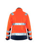 BLAKLADER Jacket | 4902 Womens High Vis Orange /Navy Blue Jacket with Reflective Tape in Softshell
