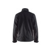 BLAKLADER 4950 shell Softshell Jacket Black / Dark Grey (Men) in Ripstop Softshell Fleece – front view; Holster Pockets false, Features 2-layer softshell; Breathable; Water repellent; Ripstop