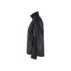 BLAKLADER 4950 shell Softshell Jacket Black / Dark Grey (Men) in Ripstop Softshell Fleece – alternate side view; Holster Pockets false, Features 2-layer softshell; Breathable; Water repellent; Ripstop