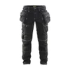 BLAKLADER 1990 Craftsman Regular Fit Trouser Black (Men) in Stretch CORDURA Denim with Holster Pockets and Kneepad Pockets – product display image; Holster Pockets true, Features CORDURA® reinforced tool pockets; CORDURA® stretch reinforced knee pad…