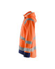 BLAKLADER Polyester Waterproof High Vis Orange  Rain Jacket  for Rail Industry that have Reflective Tape  available in Australia and New Zealand