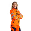BLAKLADER 4926 Women's High Vis two taped Orange  Work Soft shell Jacket