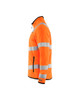 BLAKLADER Sweater | 4941 Mens High Vis Orange Jacket with Full Zip Reflective Tape in Polyester Fleece