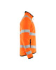 BLAKLADER Sweater | 4941 Mens High Vis Orange Sweater with Full Zip Reflective Tape in Polyester Fleece