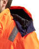 BLAKLADER Polyester Waterproof High Vis Orange  Jacket  for Electricians that have Full Zip Reflective Tape  available in Australia and New Zealand