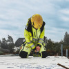 BLAKLADER Sweater Jacket | 3308 Womens High Vis Yellow Full Zip Sweater Jacket with Reflective Tape Polyester