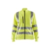 BLAKLADER 3308 High Vis Sweater Hi-Vis Yellow (Women) in Polyester Jersey – product display image; Application Craftsman, Holster Pockets false, Features Soft, brushed inner; Wide reflectors