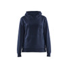 BLAKLADER 3560 Craftsman Hoodie Dark Navy Blue (Women) in Cotton French Terry 320 gsm – product display image; Holster Pockets false, Features 100% cotton; Kangaroo pocket
