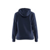 BLAKLADER 3560 Craftsman Hoodie Dark Navy Blue (Women) in Cotton French Terry 320 gsm – front view; Holster Pockets false, Features 100% cotton; Kangaroo pocket