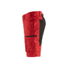 BLAKLADER 1449 Service Short Red / Black (Men) in Lightweight PolyCotton Plain Weave – alternate side view; Holster Pockets false