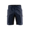 BLAKLADER 1449 Service Regular Fit Short Dark Navy / Black (Men) in Lightweight PolyCotton Plain Weave (Stretch panels) – product display image; Holster Pockets false, Stretch true