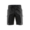 BLAKLADER 1449 Service Regular Fit Short Black (Men) in Lightweight PolyCotton Plain Weave (Stretch panels) – product display image; Holster Pockets false, Stretch true