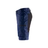 BLAKLADER 1449 Service Regular Fit Short Navy Blue / Black (Men) in Lightweight PolyCotton Plain Weave (Stretch panels) – alternate side view; Holster Pockets false, Stretch true