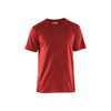 BLAKLADER 3525 Short Sleeve T-Shirt Red (Men) in Cotton Single Jersey 150 gsm – product display image; Holster Pockets false