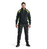 BLAKLADER Cotton Black  Pullover  for Carpenters that have 1/4 Zip Reflective Tape  available in Australia and New Zealand