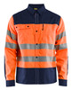 The BLAKLADER 3255 High Vis Orange/Navy Blue Long Sleeve Shirt is designed for safety and visibility in the workplace. This shirt is perfect for those needing high visibility in their work environment.