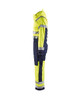 BLAKLADER Coveralls | 6763 Winter High Vis Yellow /Navy Blue Coveralls with Kneepad Pockets and Hood in Polyester